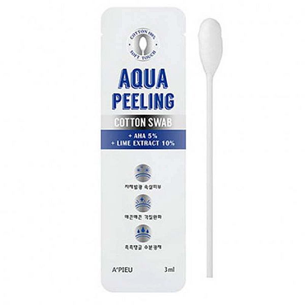 Betisor din bumbac pentru peeling cu 8% aha