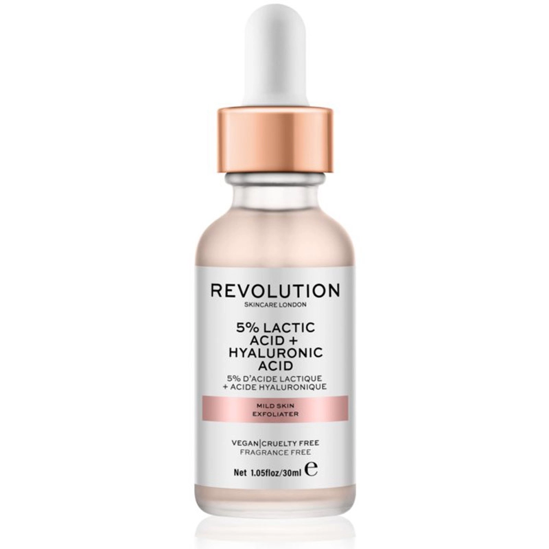 Exfoliant chimic delicat -  mild skin exfoliator - 5% lactic acid + hyaluronic 