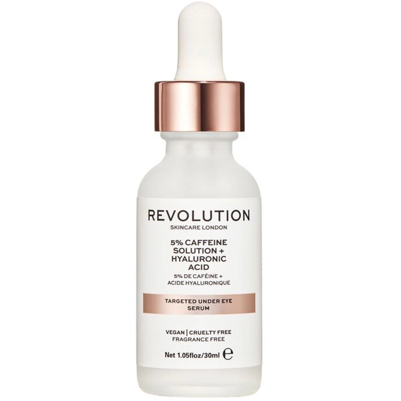 Ser pentru zona ochilor - targeted under eye serum - 5% caffeine solution + hyaluronic acid