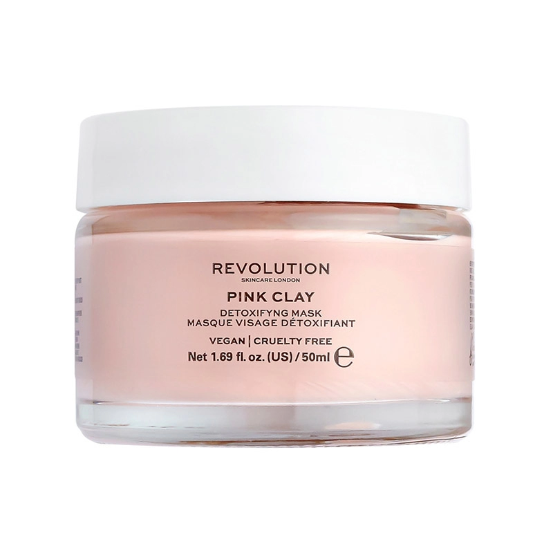 Masca de fata - pink clay detoxifying face mask