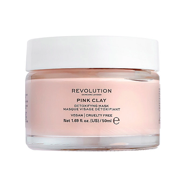 Masca de fata - pink clay detoxifying face mask
