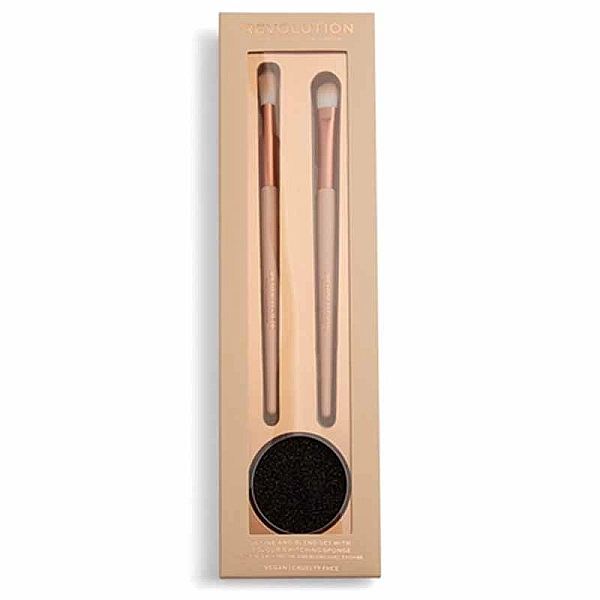 Set pensule-conceal & define brush set with switching sponge