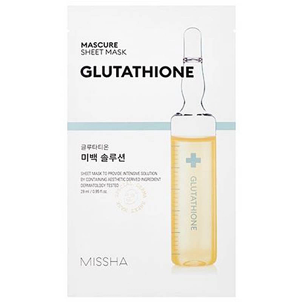 Masca cu efect de albire si glutathione