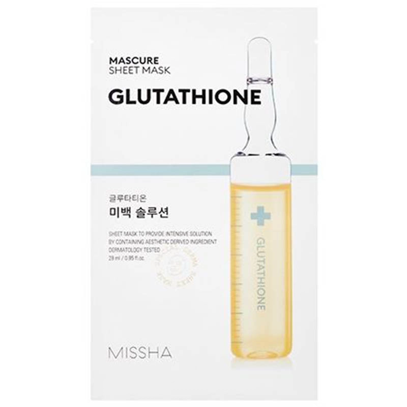 Masca cu efect de albire si glutathione