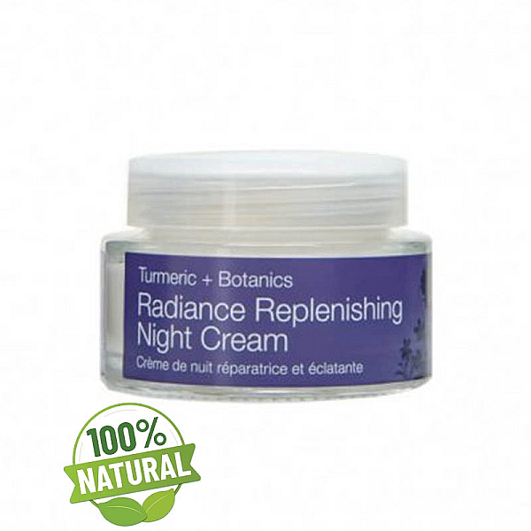 Crema puternic hidratanta de noapte pentru ten uscat cu extract de turmeric, radiance