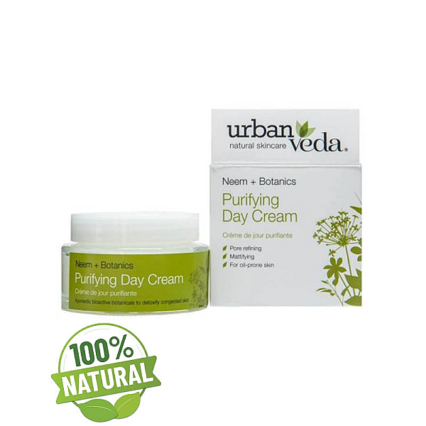 Crema de zi matifianta pentru ten gras cu extract de neem organic, purifying