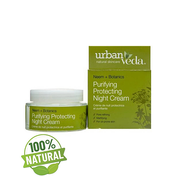 Crema de noapte protectiva pentru ten gras cu ulei de neem, purifying