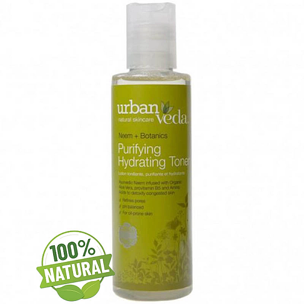 Lotiune tonica organica hidratanta pentru ten gras cu extract de neem, purifying