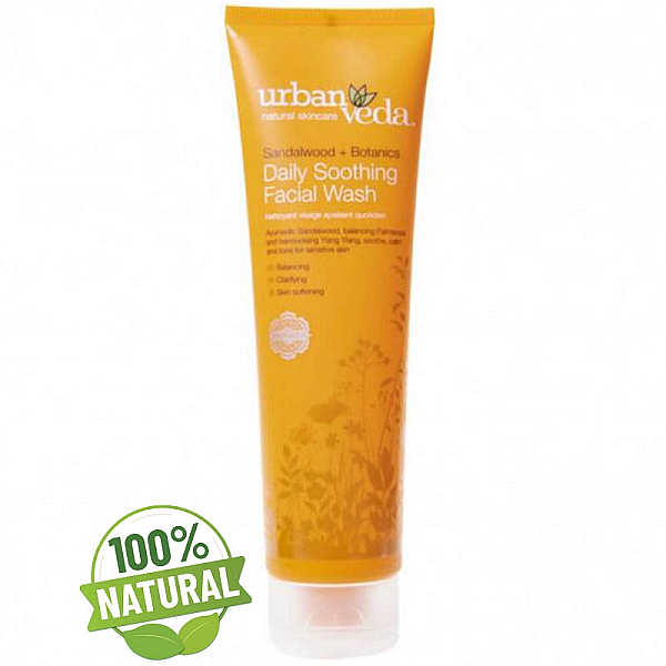 Gel de curatare pentru ten sensibil cu extract de lemn de santal organic, soothing