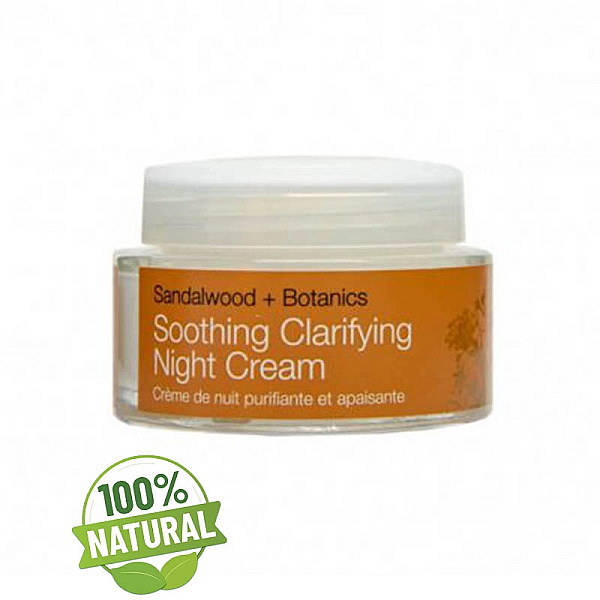 Crema hidratanta de noapte pentru ten sensibil cu extract de lemn de santal organic,soothing