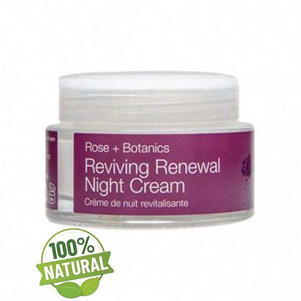 Crema regeneranta de noapte pentru ten matur cu ulei organic de trandafir de damasc, reviving