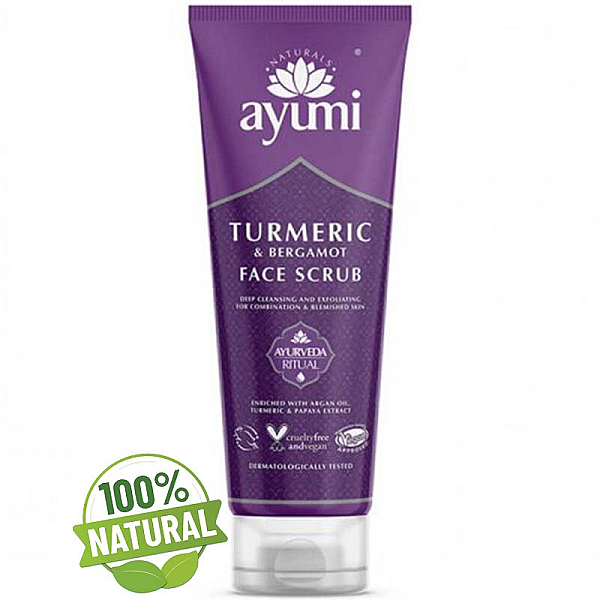 Exfoliant pentru curatare faciala - turmeric & bergamota