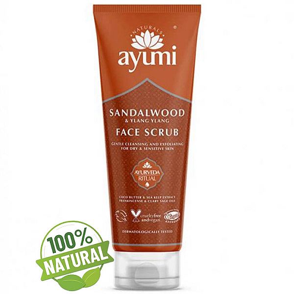 Exfoliant pentru curatare faciala - lemn de santal si ylang ylang