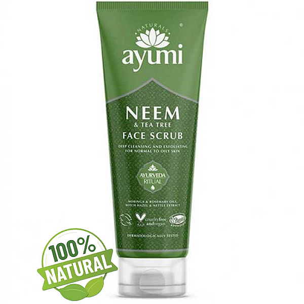 Exfoliant pentru curatare faciala - neem & tea tree