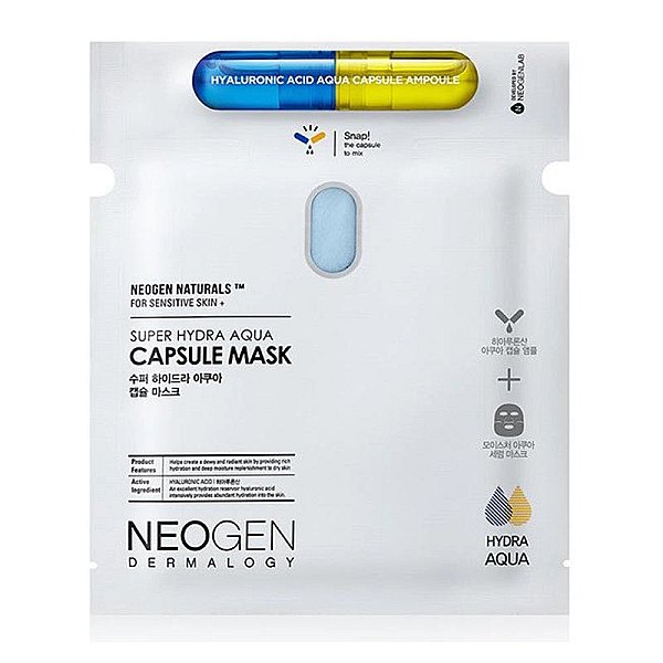 Masca hidratanta cu acid hialuronic capsule mask