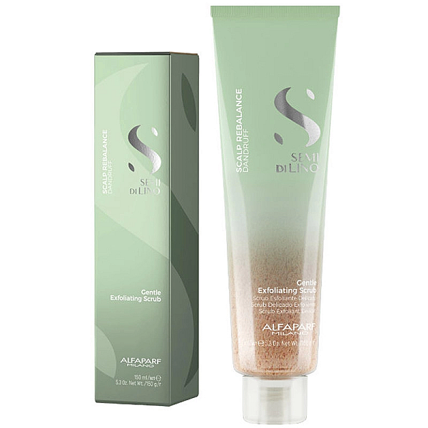 Scrub delicat exfoliant semi di lino 150ml scalp rebalance gentle exfoliating scrub