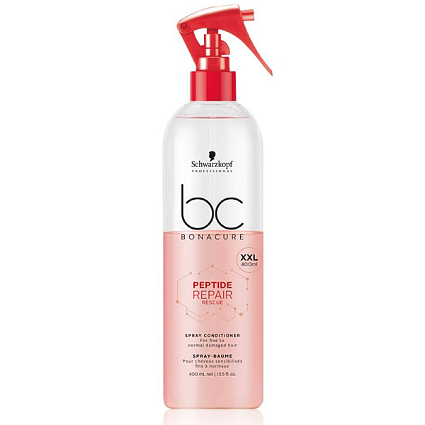 Balsam spray reparator pentru par fin spre normal deteriorat bonacure peptide repair rescue 400 ml