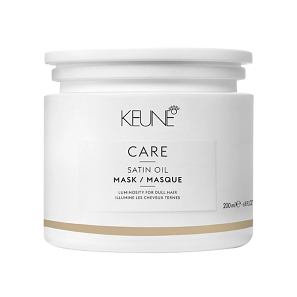 Masca de stralucire si hranire pentru par uscat care satin oil