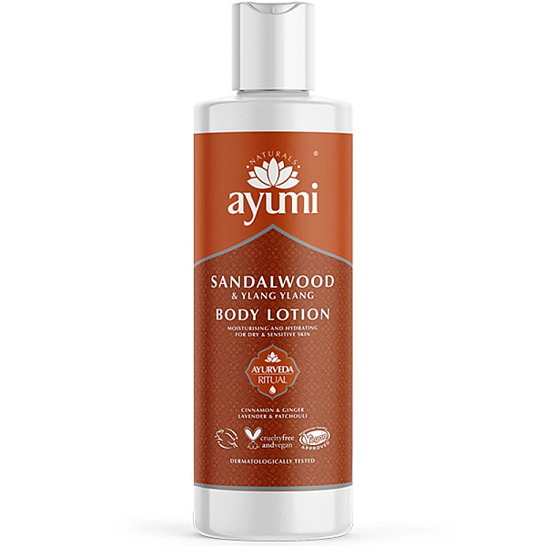 Lotiune de corp hidratanta cu lemn de santal si ylang ylang