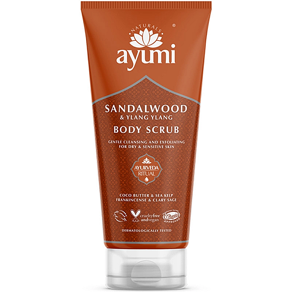 Exfoliant pentru corp cu lemn de santal si ylang ylang